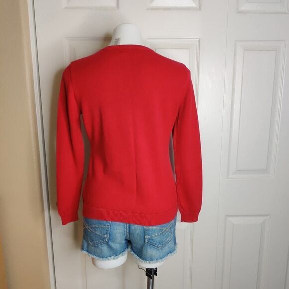 Alfred Dunner floral embroidered sequins crew neck sweater sz PL - Picture 3 of 7